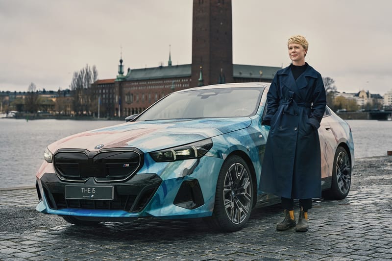 The BMW i5 M60 xDrive Gets Artistic Touch for Market Art Fair 2024