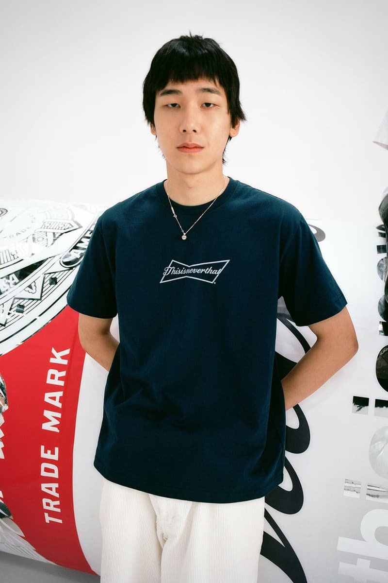 thisisneverthat x Budweiser Pop the Top on New Capsule collab collection capsule link release clothing brand co branded apparel fashion japan hong kong price t shirt graphic beer bottle ipa