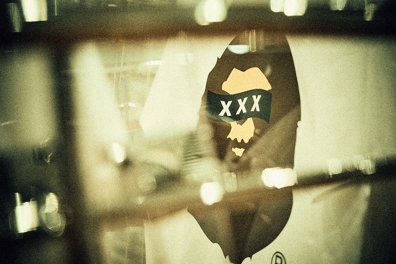 GOD SELECTION XXX x BAPE Reveal New Graphics a bathing ape capsule collection release drop price link bee general graphic snowboard jacket shark zip up hoodie clock home accessories co brand label streetwear japan baby milo monkey figure toy cop drop
