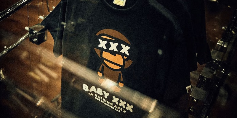 GOD SELECTION XXX x BAPE Reveal New Graphics a bathing ape capsule collection release drop price link bee general graphic snowboard jacket shark zip up hoodie clock home accessories co brand label streetwear japan baby milo monkey figure toy cop drop