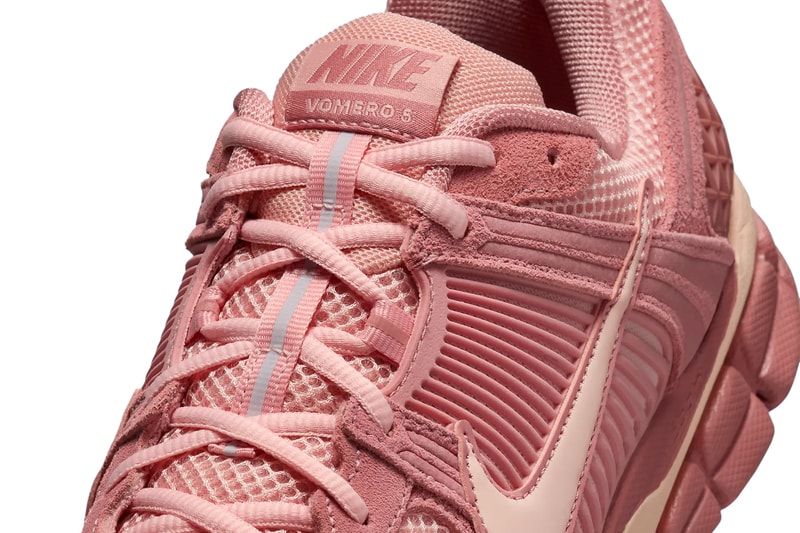 Nike Zoom Vomero 5 Surfaces in "Red Stardust" HF1553-600 comfortable everyday shoes rosy colorway monochromatic tone everyday sneakers shoes 