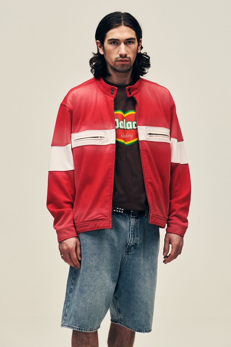 Palace Skateboards Summer 2024 Collection Lookbook goretex gore tex pertex jacket graphic zip up hoodie jersey shorts flowers floral color bright denim racing nascar logo london drop release 