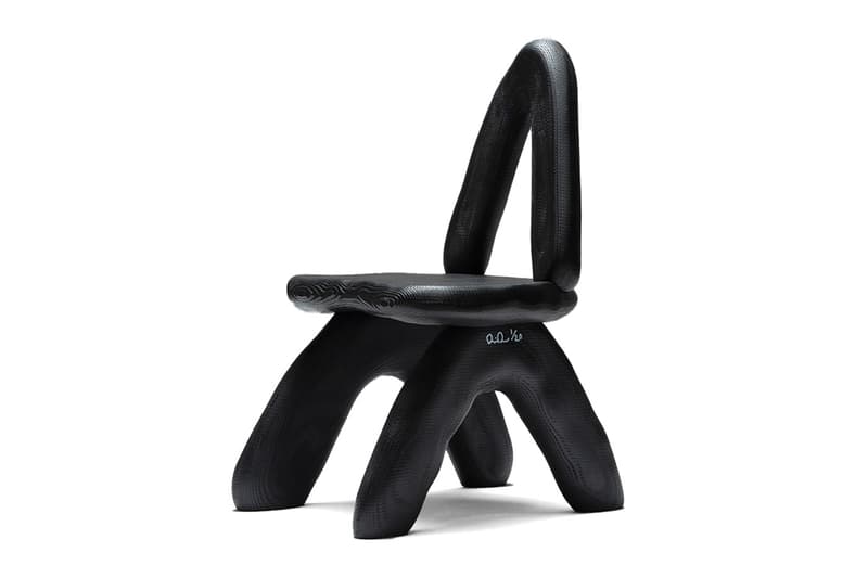 Daniel Arsham Friedman Benda Basic Space Dino Chair Black Pink Info