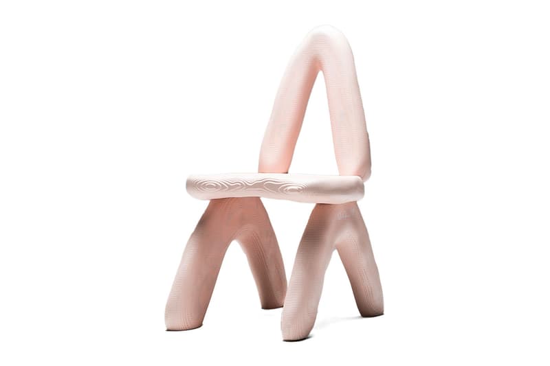 Daniel Arsham Friedman Benda Basic Space Dino Chair Black Pink Info