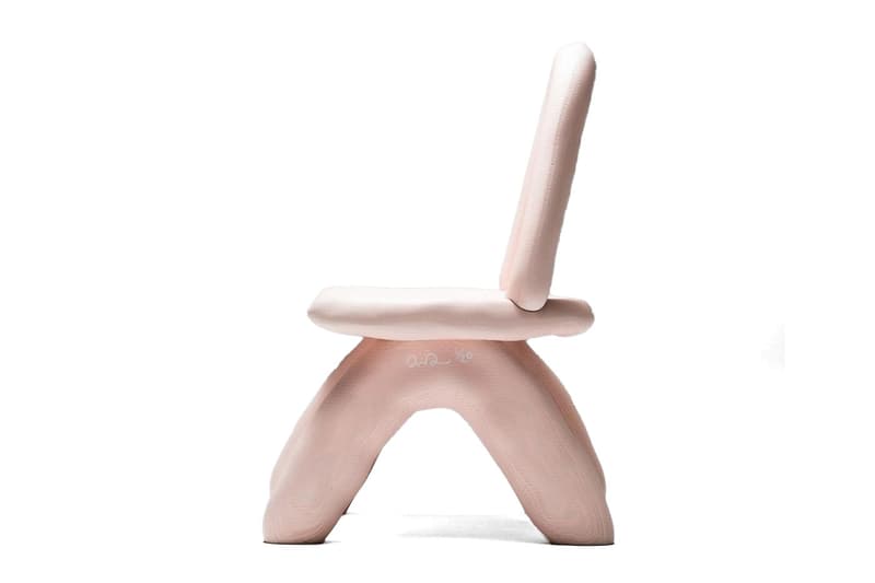 Daniel Arsham Friedman Benda Basic Space Dino Chair Black Pink Info