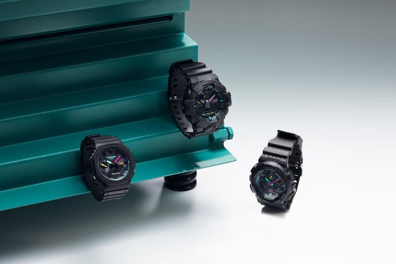 G-SHOCK Multi-Fluorescent Accents Collection Lookbook GA-B2100MF-1A GA-700MF-1A GA-100MF-1A GA-110MF-1A