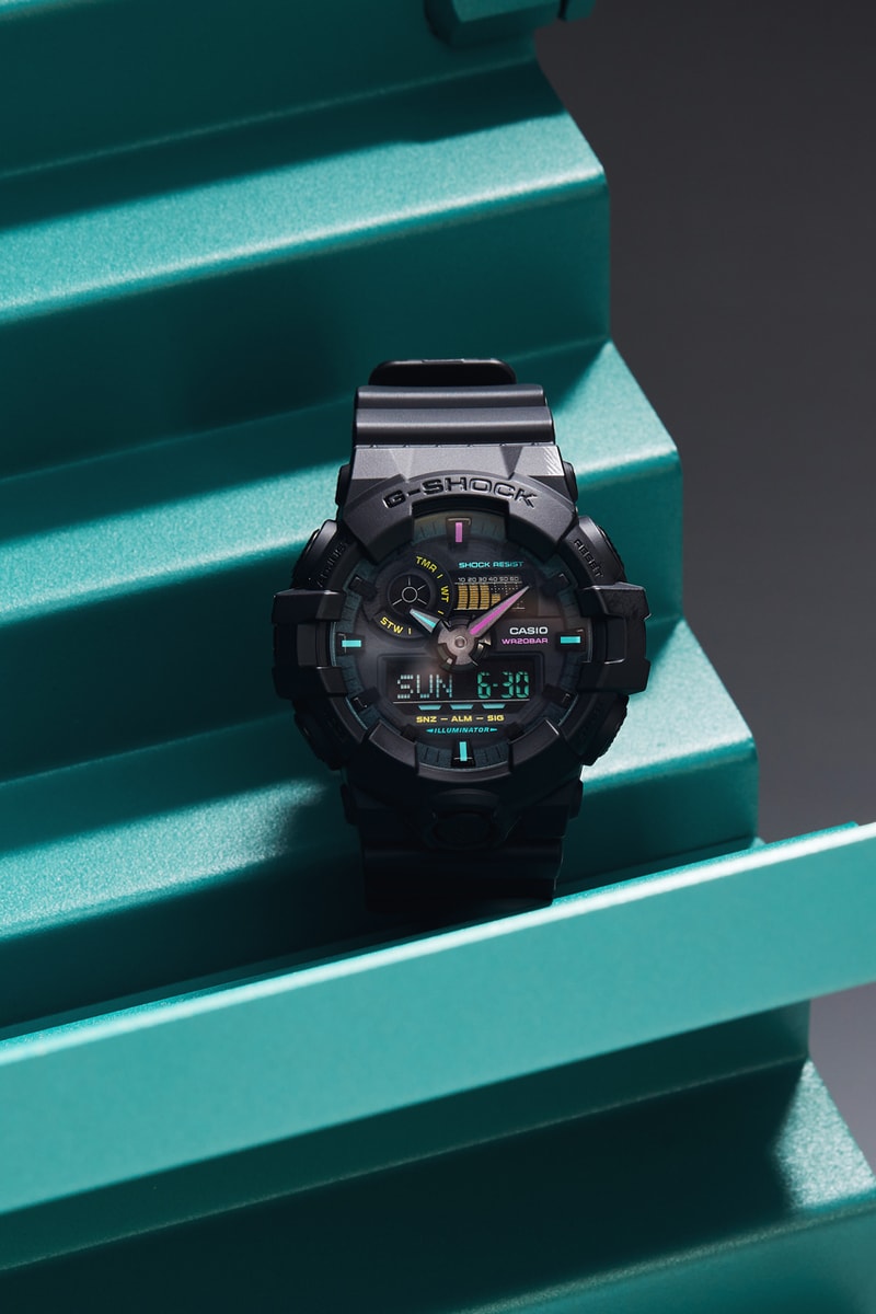 G-SHOCK Multi-Fluorescent Accents Collection Lookbook GA-B2100MF-1A GA-700MF-1A GA-100MF-1A GA-110MF-1A