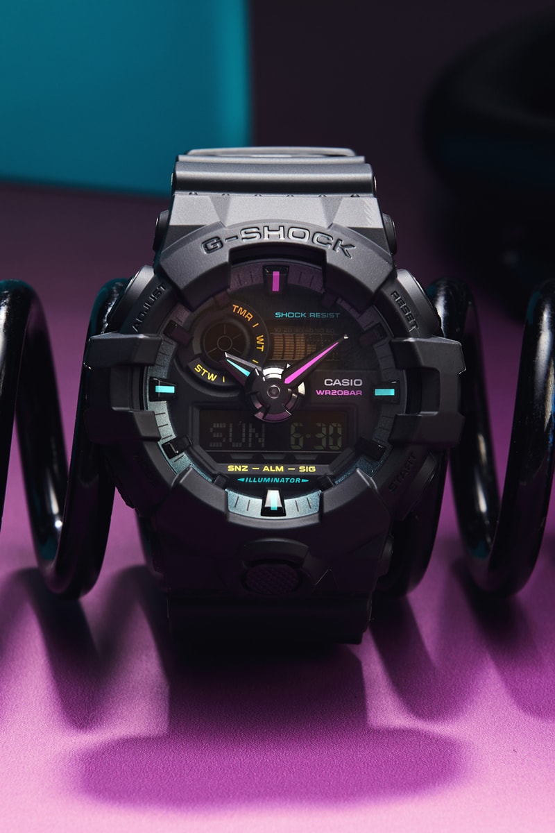 G-SHOCK Multi-Fluorescent Accents Collection Lookbook GA-B2100MF-1A GA-700MF-1A GA-100MF-1A GA-110MF-1A