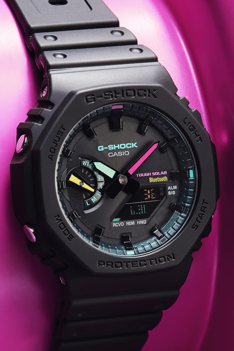 G-SHOCK Multi-Fluorescent Accents Collection Lookbook GA-B2100MF-1A GA-700MF-1A GA-100MF-1A GA-110MF-1A