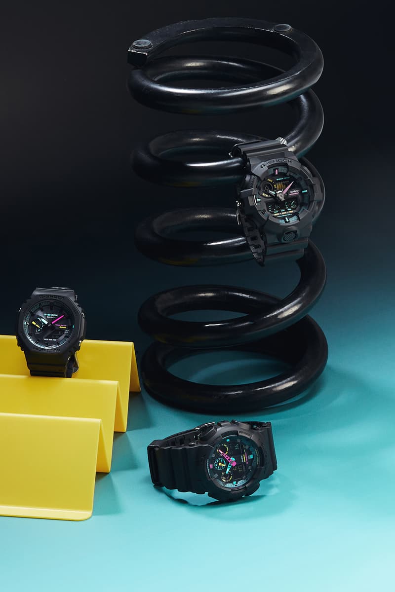 G-SHOCK Multi-Fluorescent Accents Collection Lookbook GA-B2100MF-1A GA-700MF-1A GA-100MF-1A GA-110MF-1A