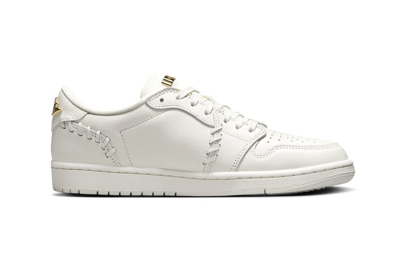 nike air jordan 1 low white metallic gold