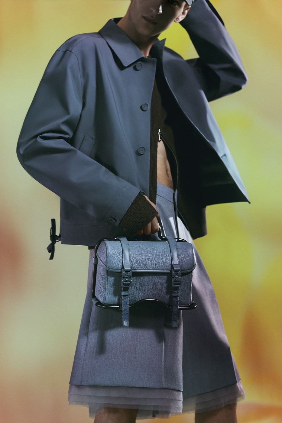 Kim Jones Emphasizes the Oblique Motif in New Dior Gravity Leather Capsule release infor styles bags khaki black messenger