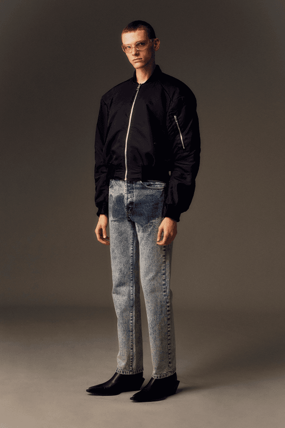 JORDANLUCA Pee-Stained Jeans Release Information details date denim menswear womenswear unisex London uk