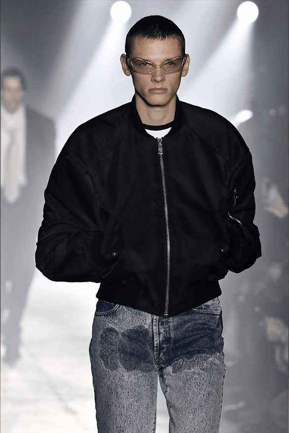 JORDANLUCA Pee-Stained Jeans Release Information details date denim menswear womenswear unisex London uk