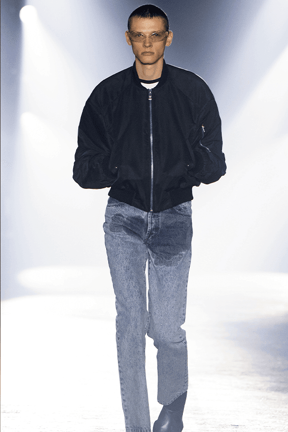 JORDANLUCA Pee-Stained Jeans Release Information details date denim menswear womenswear unisex London uk
