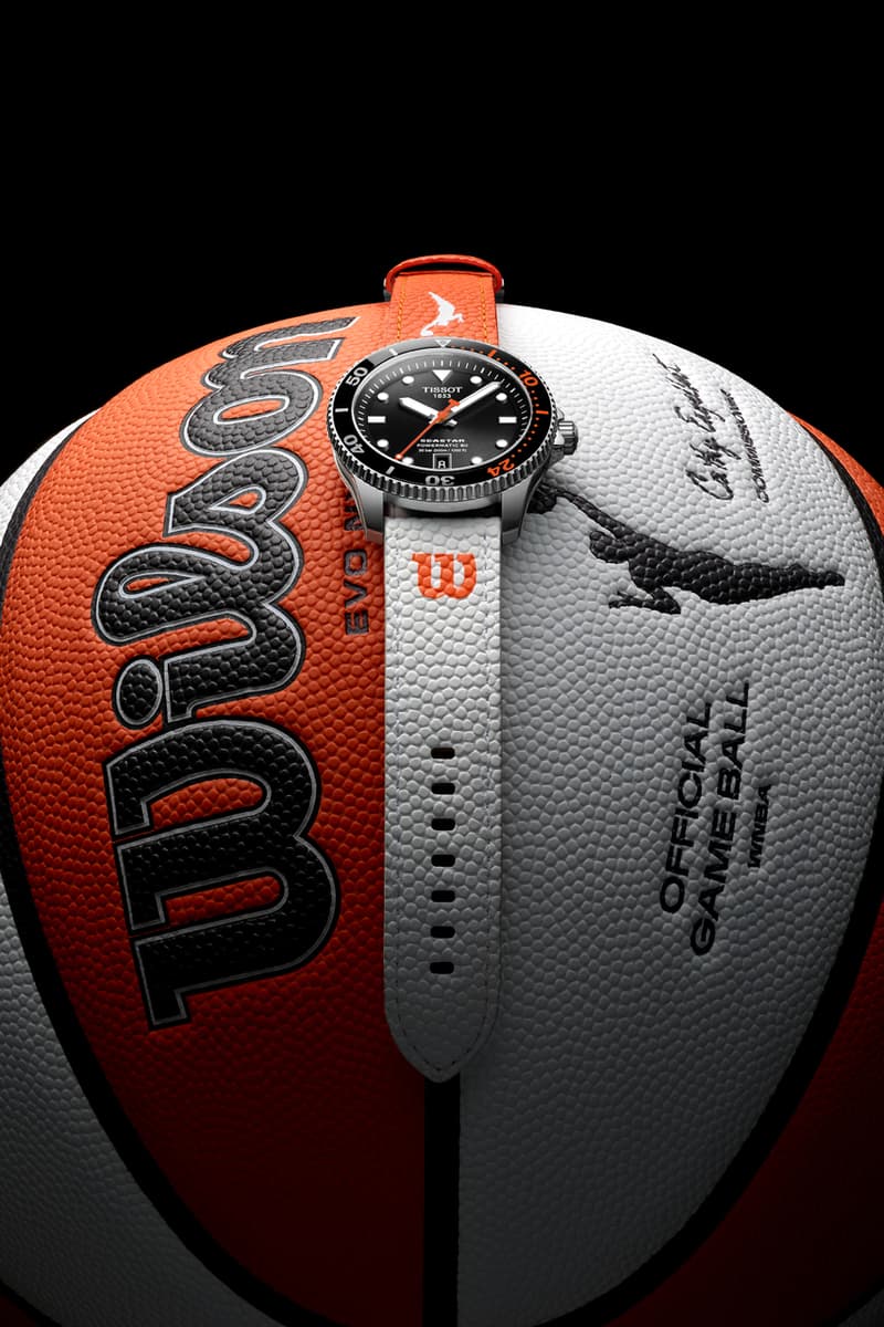 tissot wilson wnba seastar collection special edition duo bezel quartz 40mm powermatic 80 black white basketball league history timepieces