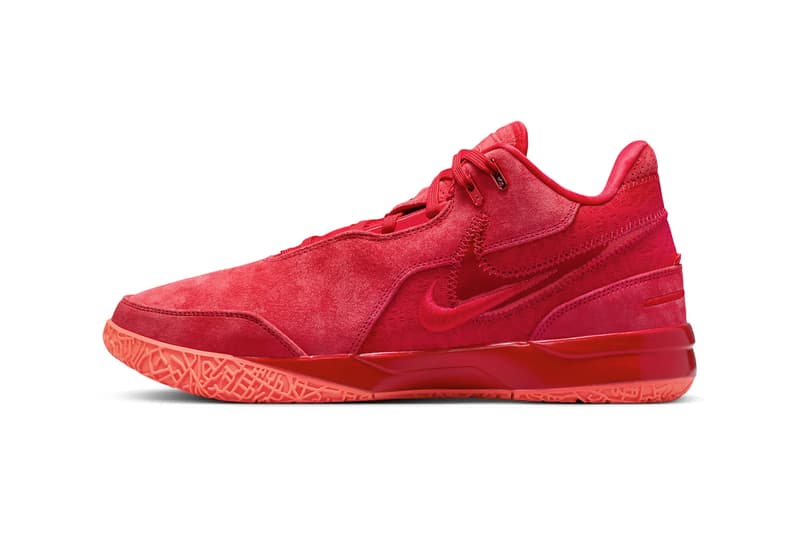 Official Look at then Nike Zoom LeBron NXXT Gen AMPD "University Red" FJ1566-600 sued crimson lebron james may 2024 basketball shoe luxe premium