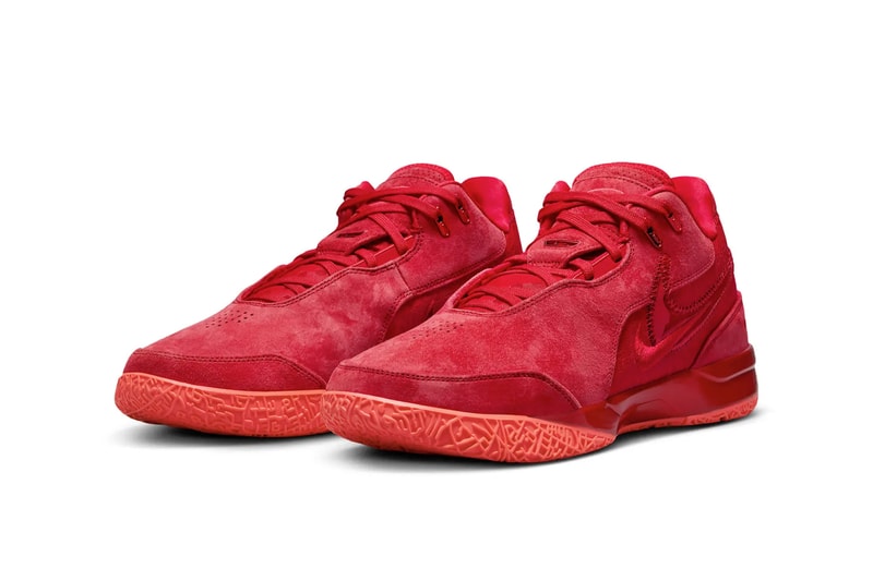 Official Look at then Nike Zoom LeBron NXXT Gen AMPD "University Red" FJ1566-600 sued crimson lebron james may 2024 basketball shoe luxe premium