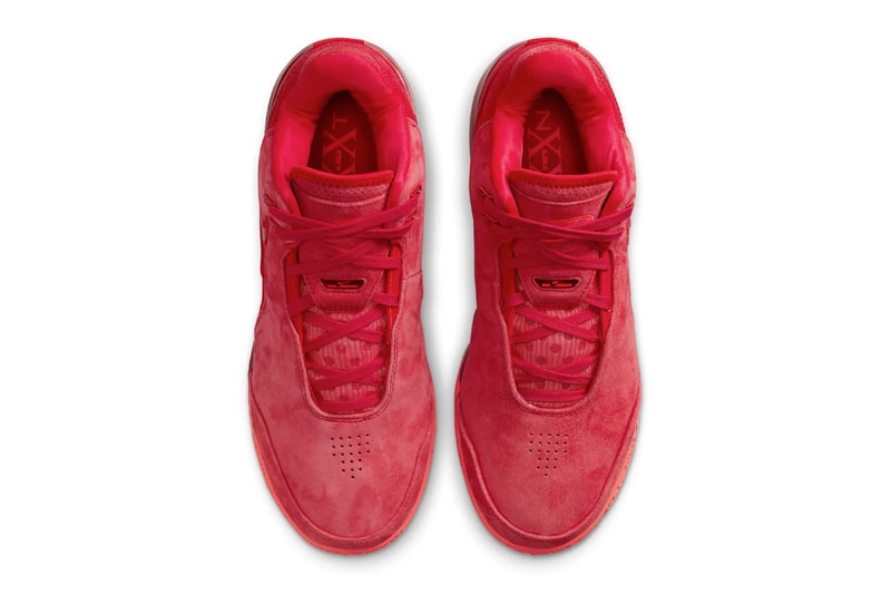Official Look at then Nike Zoom LeBron NXXT Gen AMPD "University Red" FJ1566-600 sued crimson lebron james may 2024 basketball shoe luxe premium