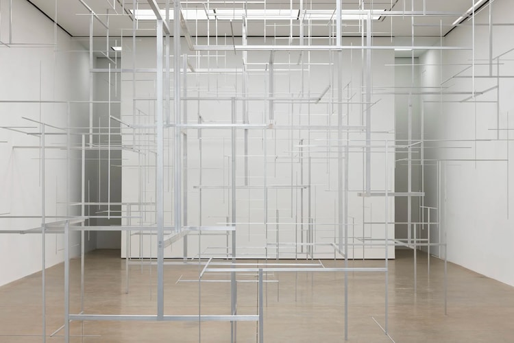 Antony Gormley Transformed White Cube Into a Labyrinth of Aluminum Bars