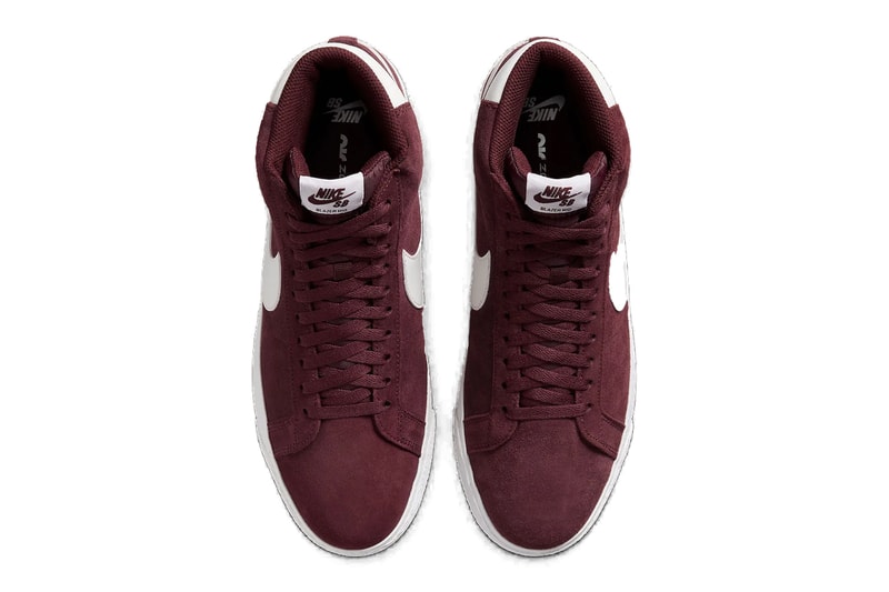 Информация о выпуске Nike SB Blazer Mid Burgundy Crush FD0731-600