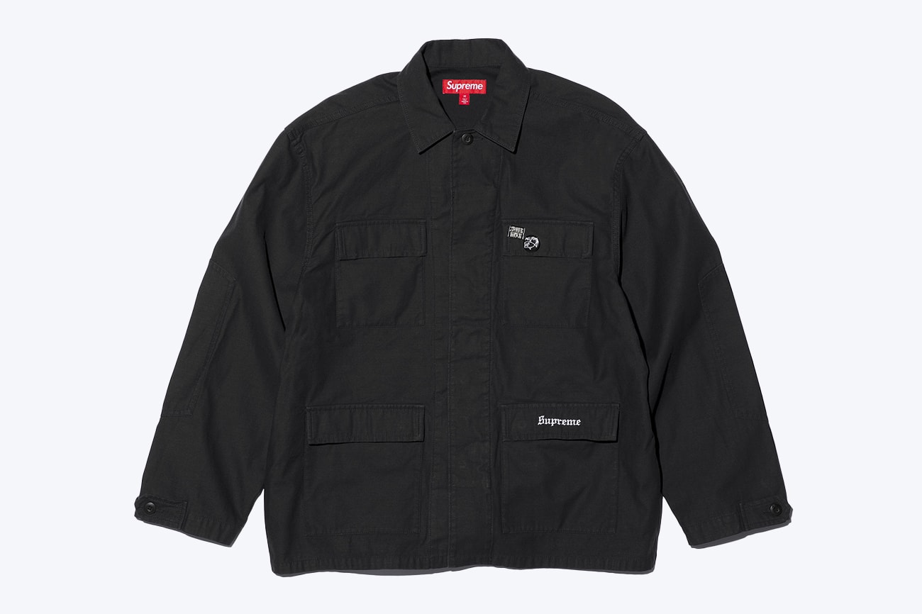 Supreme Melvins Spring 2024 Collaboration Release Info Houdini BDU jacket S/S polo T-shirts hooded sweatshirt 6 panel caps