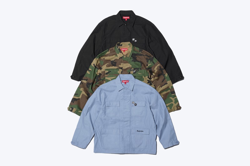 Supreme Melvins Spring 2024 Collaboration Release Info Houdini BDU jacket S/S polo T-shirts hooded sweatshirt 6 panel caps