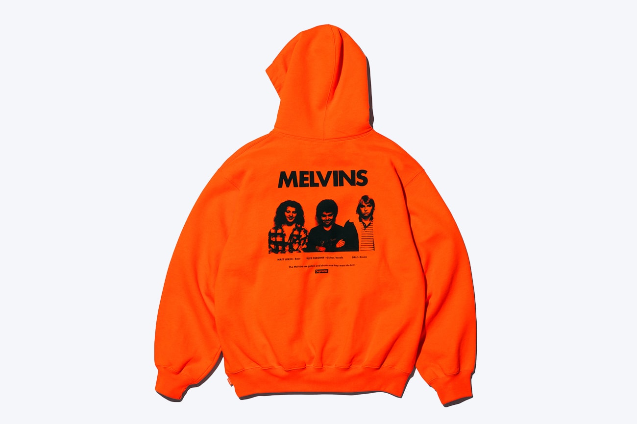 Supreme Melvins Spring 2024 Collaboration Release Info Houdini BDU jacket S/S polo T-shirts hooded sweatshirt 6 panel caps