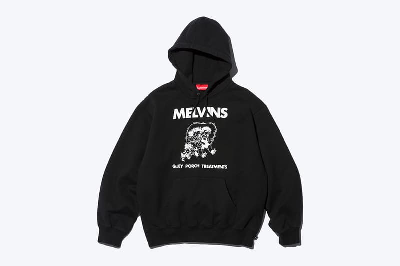 Supreme Melvins Spring 2024 Collaboration Release Info Houdini BDU jacket S/S polo T-shirts hooded sweatshirt 6 panel caps