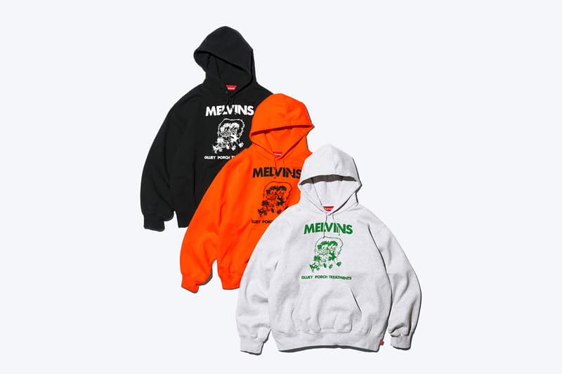 Supreme Melvins Spring 2024 Collaboration Release Info Houdini BDU jacket S/S polo T-shirts hooded sweatshirt 6 panel caps