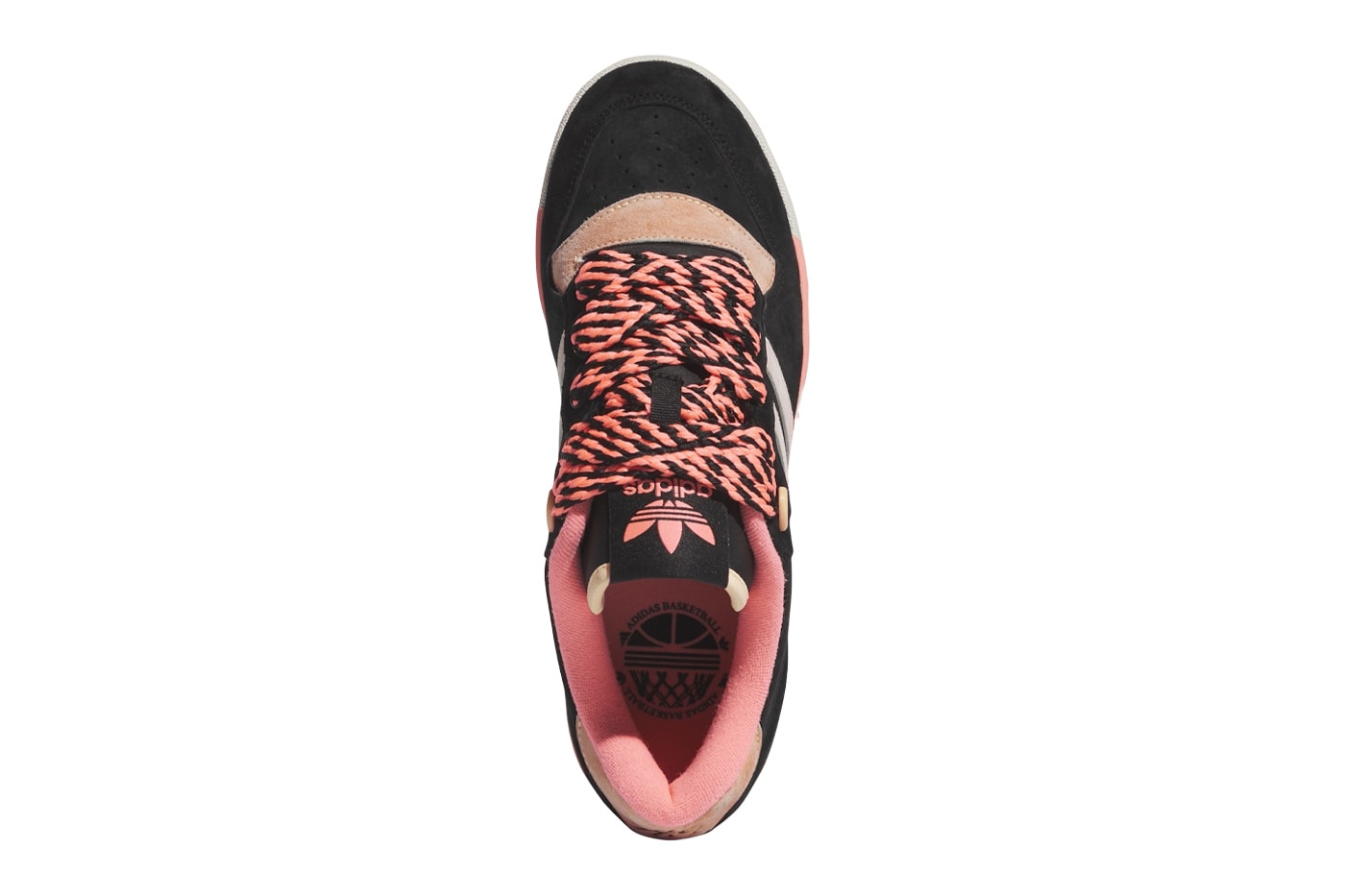 Энтони Эдвардс Появились последние кроссовки Adidas Rivalry IH7729, выпущенные кроссовки для скейтбординга розового и черного цвета с тремя полосками