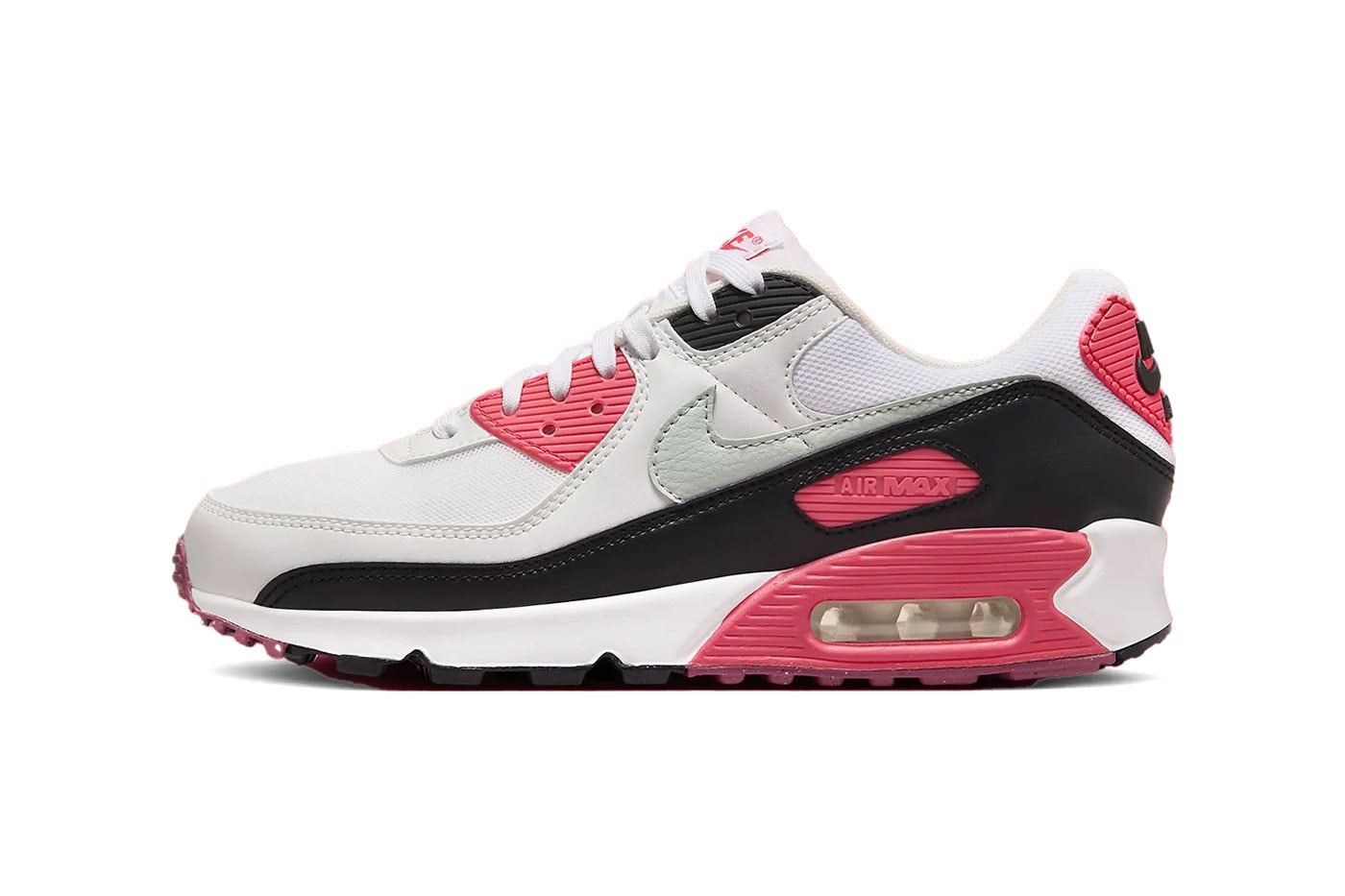 Nike Air Max 90 Aster Pink DH8010-105 Mesh Leather Suede Release Info swoosh White/Light Silver-Aster Pink-Black fall 2024 release date sneakers air max day
