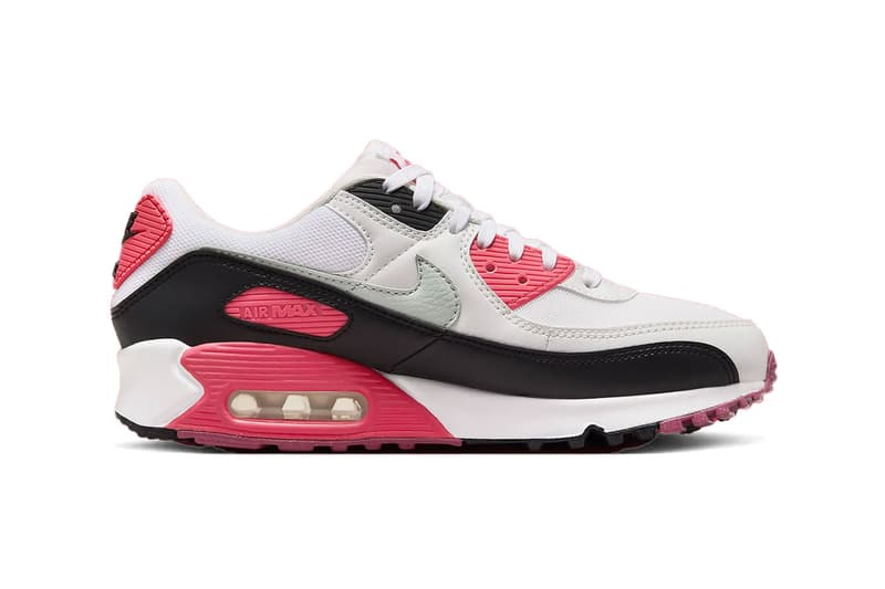 Nike Air Max 90 Aster Pink DH8010-105 Mesh Leather Suede Release Info swoosh White/Light Silver-Aster Pink-Black fall 2024 release date sneakers air max day