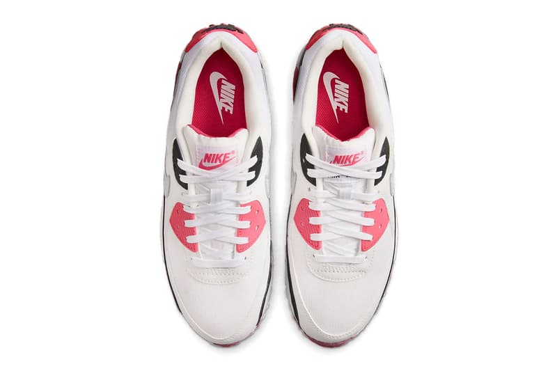 Nike Air Max 90 Aster Pink DH8010-105 Mesh Leather Suede Release Info swoosh White/Light Silver-Aster Pink-Black fall 2024 release date sneakers air max day