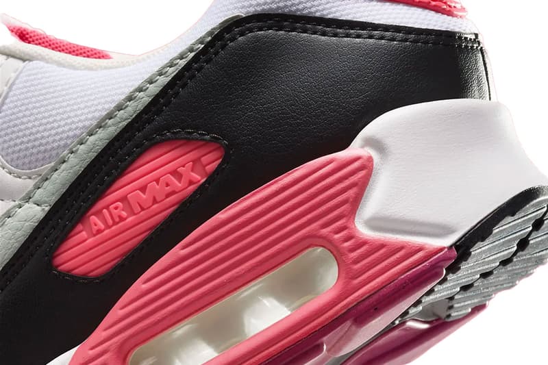 Nike Air Max 90 Aster Pink DH8010-105 Mesh Leather Suede Release Info swoosh White/Light Silver-Aster Pink-Black fall 2024 release date sneakers air max day