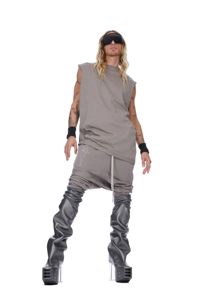 Champion x Rick Owens Unveil Latest Collaborative Range link price collection collab capsule shirt hoodie star pentagram shop store glasses black white designer fashion streetwear graphic usd release cop drop pentagram label logo brand color silver black women men unisex