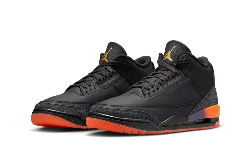 First Look at the J Balvin x Air Jordan 3 "Rio" Black/Solar Flare-Total Crimson Abyss jimmy butler new york city basketball pickup game never before seen colorway jordan brand