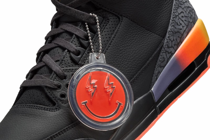 First Look at the J Balvin x Air Jordan 3 "Rio" Black/Solar Flare-Total Crimson Abyss jimmy butler new york city basketball pickup game never before seen colorway jordan brand