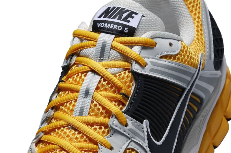 Nike Zoom Vomero 5 University Gold FB9149-002 Release Info Photon Dust/Laser Orange/Black 3M Reflective