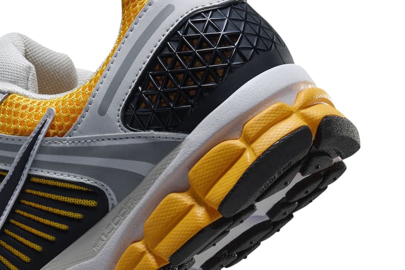 Nike Zoom Vomero 5 University Gold FB9149-002 Release Info Photon Dust/Laser Orange/Black 3M Reflective