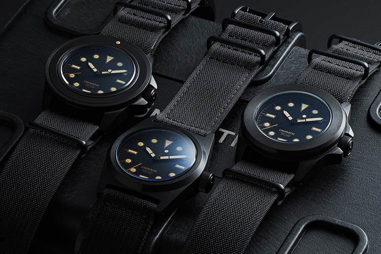 UNIMATIC Readies a Trio of All-Black Watches