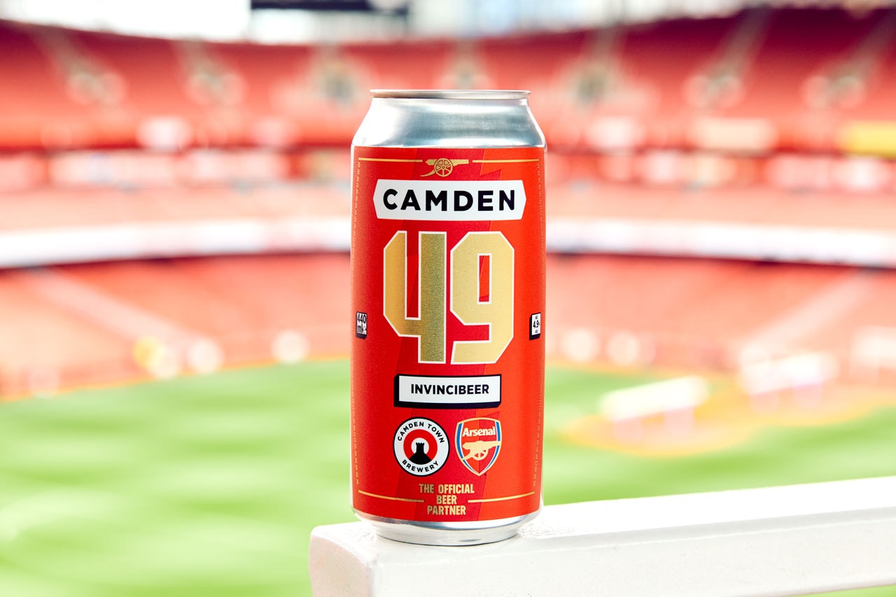 Camden Town Brewery Arsenal Football Club Beer Collaboration Football Soccer Sports Premier League Bukayo Saka 