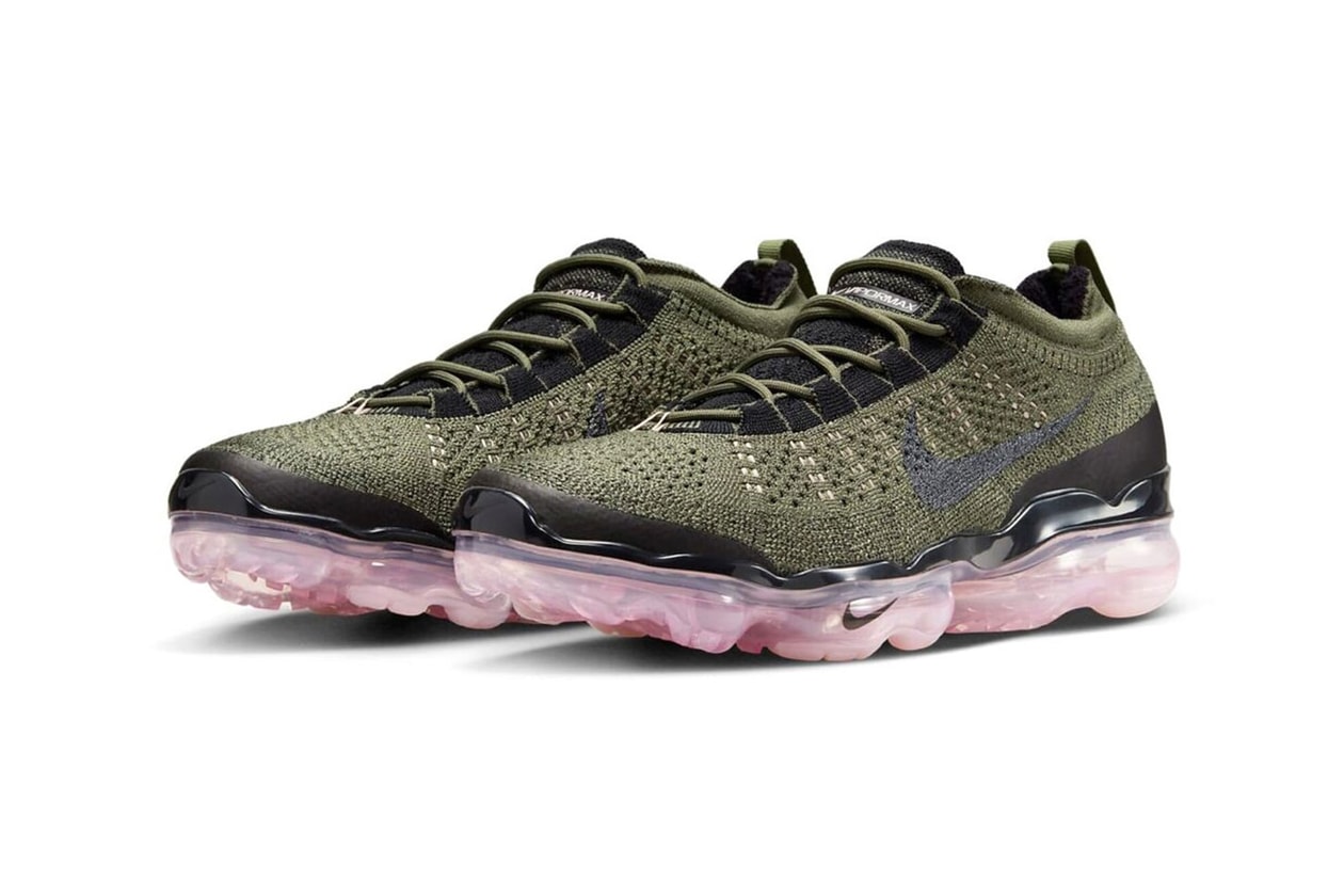 Nike Air Vapormax 2023 Flyknit 全新配色「Medium Olive/Pink Oxford」正式登場