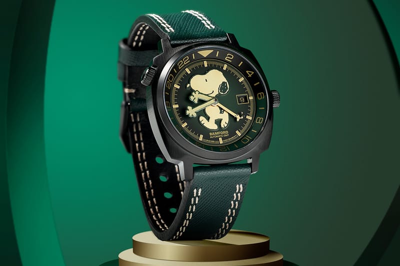 Bamford London Celebrates Harrods’ 175th Anniversary With a Gold and Green Snoopy Timepiece