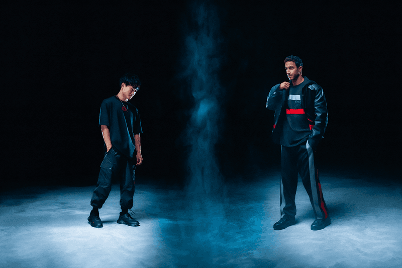 Daniel Ricciardo Yuki Tsunoda HUGO GARAGE fashion motorsports formula 1 Miami grand prix boiler room menswear collection