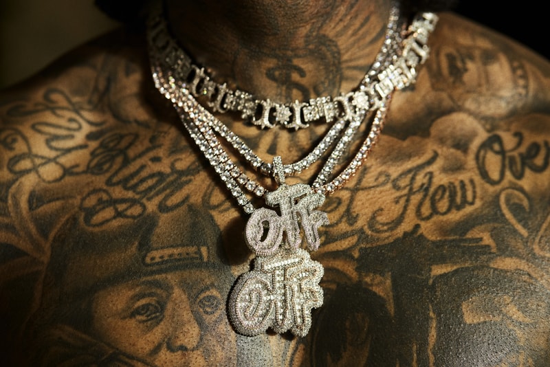 lil durk jewelry otf gld necklace pendant bracelet 14k gold silver