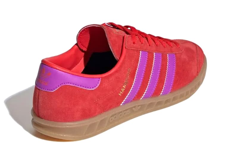 adidas Originals HAMBURG “Orange/Red” IH5460 IH5461 Release Info Three Stripes Womens