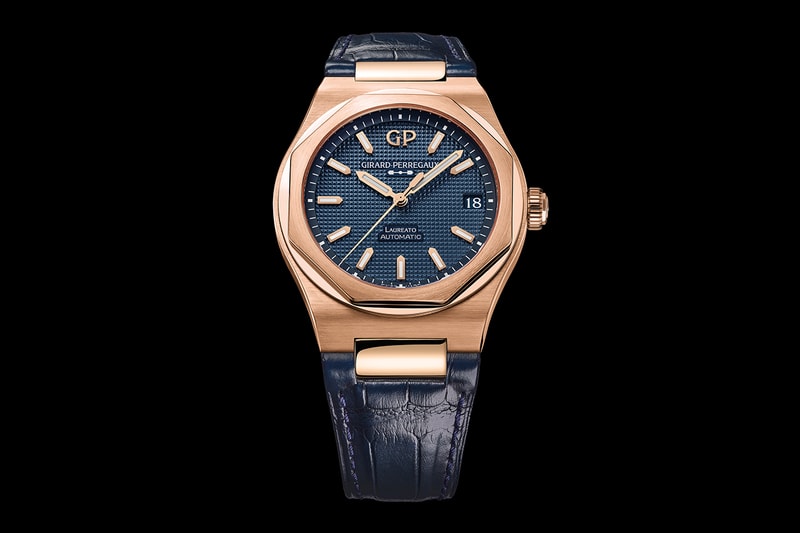 Girard-Perregaux Laureato 42mm Pink Gold Sage Green Ultramarine Blue Release Info