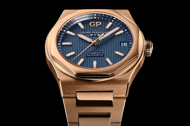 Girard-Perregaux Laureato 42mm Pink Gold Sage Green Ultramarine Blue Release Info