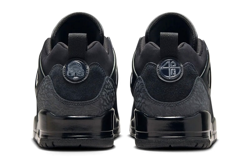 Jordan Spizike Low Expands With Sleek "Black Cat" Iteration FQ1759-001 Black/Black-Anthracite all black jordan brand nubuck base suede classic jumpman nike swoosh